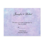 Blue Fairy on Purple Watercolor RSVP Postcard