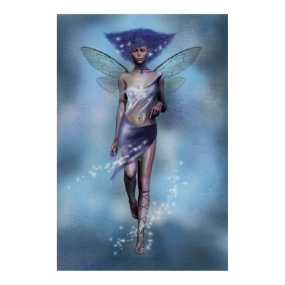 Blue Fairy Print by jmpgallery