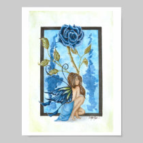 Blue, Fairy Poster Print posters