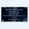 Blue Fairy Septagram Introduction/ business cards
