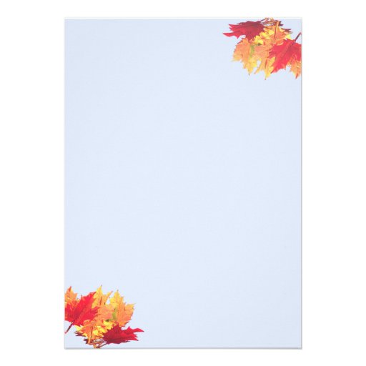 Blue Fall Sky Thanksgiving Invites