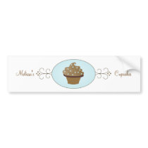 Blue Fancy Cake bumper stickers by candystore Blue Fancy Cake bumper stickers