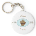 Blue Fancy Cake Keychain