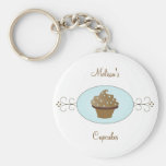 Blue Fancy Cake Keychain