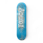 BLUE FANCY SKATE DECK