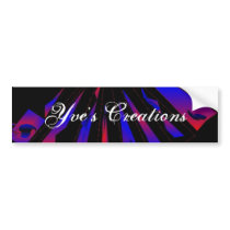 "Blue Fantasia" Bumper Sticker bumper stickers by Yve_13 "Blue Fantasia" Bumper Sticker bumper stickers