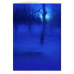 "Blue Fantasy Landscape" Greeting Card