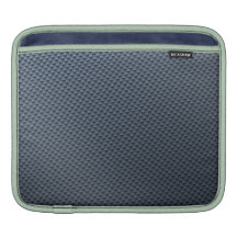 Blue Faux Carbon Fiber Patterned Sleeves For iPads