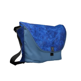 Blue Faux Suede Rickshaw Messenger Bag rickshaw_messengerbag