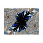 Blue Features Fractal posters
