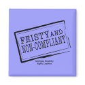 Blue Feisty Magnet by MDRC_Feistywear Blue Feisty Magnet