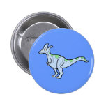 Blue female Lambeosaurus Buttons