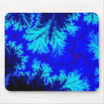 Blue Fern Fractal mousepads