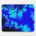 Blue Fern Fractal mousepads