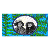 Blue Fern photo card template