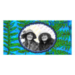 Blue Fern photo card template