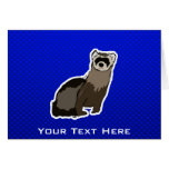 Blue Ferret Greeting Card