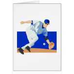 Blue Fielder Greeting Card