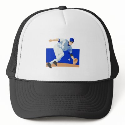 Blue Fielder Trucker Hats by justsports