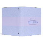 Blue Filigree Recipe Binder