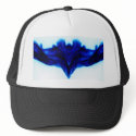 chapeau bleu de démon du feu casquettes