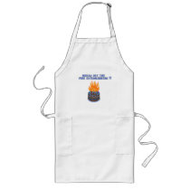 Blue Fire Extinguishers Birthday Cake aprons