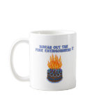 Blue Fire Extinguishers Birthday Cake Coffee Mug