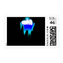 blue fire post stamp