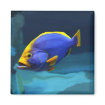 Blue fish magnet by nefera Blue fish magnet