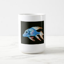 Blue fish Mug mugs
