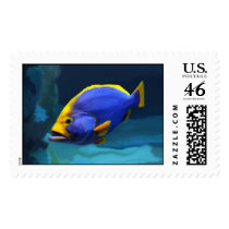 blue fish stamp