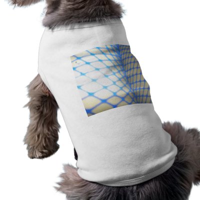 Blue Fishnet Stockings Dog Tee by fetishes