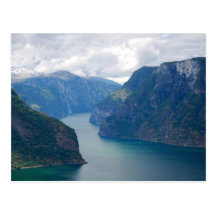 Blue Fjord Dream Postcard