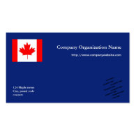 blue flag  and logo international business business card