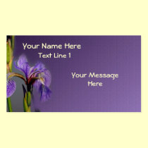 Blue Flag Iris Flower Business Card business cards