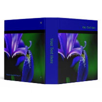 Blue Flag Iris Personalized Avery Photo Binder