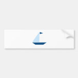 Blue Flag Sail Boat Bumper Stickers