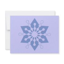 Blue Flake 5 invitations