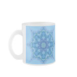 Blue Flake Frosted Glass Mug
