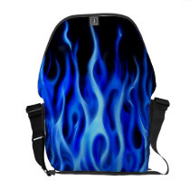 Blue Flame Messenger Bag
