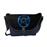 Blue Flame Pentacle Messenger Bag