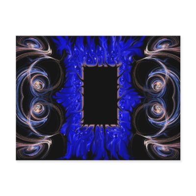 blue flame postcard by wolffreeborn