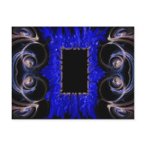 blue flame postcard