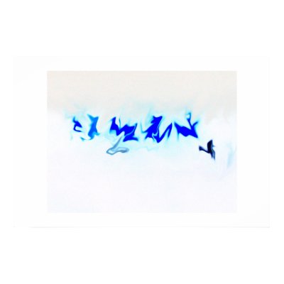 blue flame poster by fotojanik