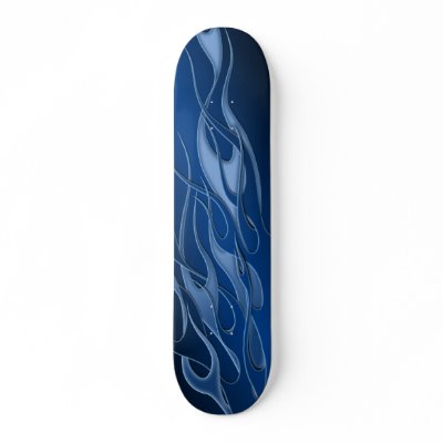 Blue Flame Skate Board by PraiseProducts