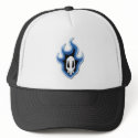 Blue Flame Skull Logo hats by LUDVIX Blue Flame Skull Logo hats