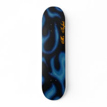 Blue FlameBoard skateboards by MrInfect Blue FlameBoard skateboards