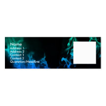 Blue Flames II Business Card Templates