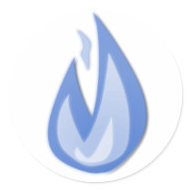 Blue Flames stickers