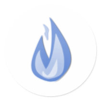 Blue Flames stickers